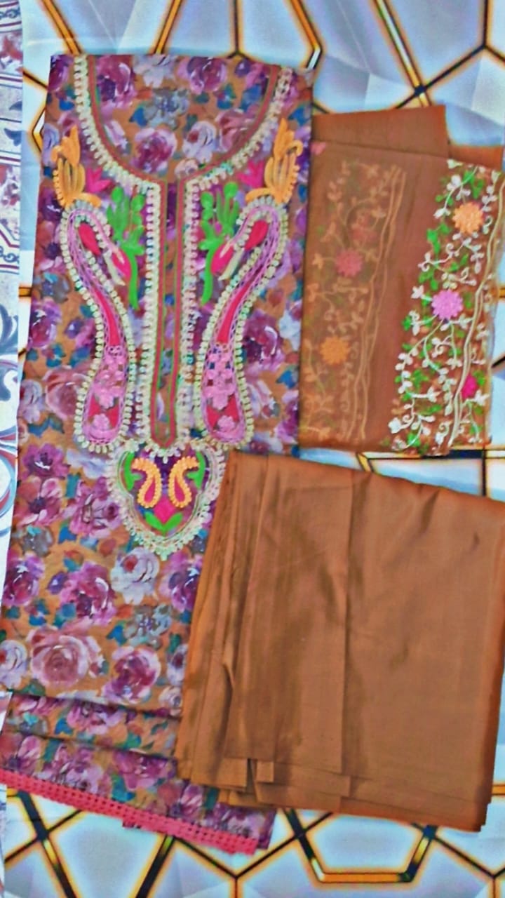 Soft Organza With Lining Material