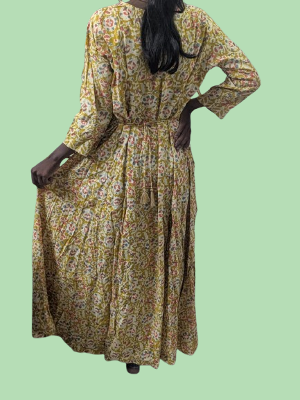 Yellow Anarkali Gown