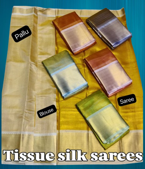 Nayanthara Tissue Silk Saree
