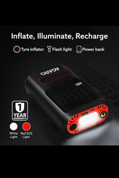 AGARO GALAXY PORTABLE TYRE INFLATOR