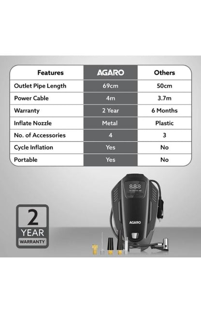 AGARO PRIMO DIGITAL TYRE INFLATOR