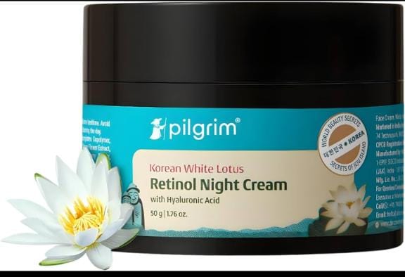 Pilgrim Korean White Lotus Retinol Night Cream (50g)