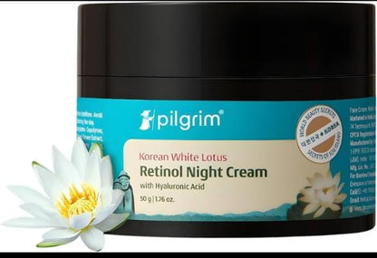 Pilgrim Korean White Lotus Retinol Night Cream (50g)