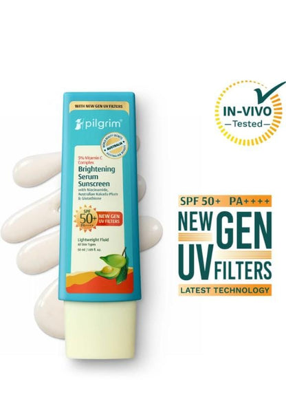 Pilgrim Brightening Serum Sunscreen SPF 50+ PA++++ (45ml)