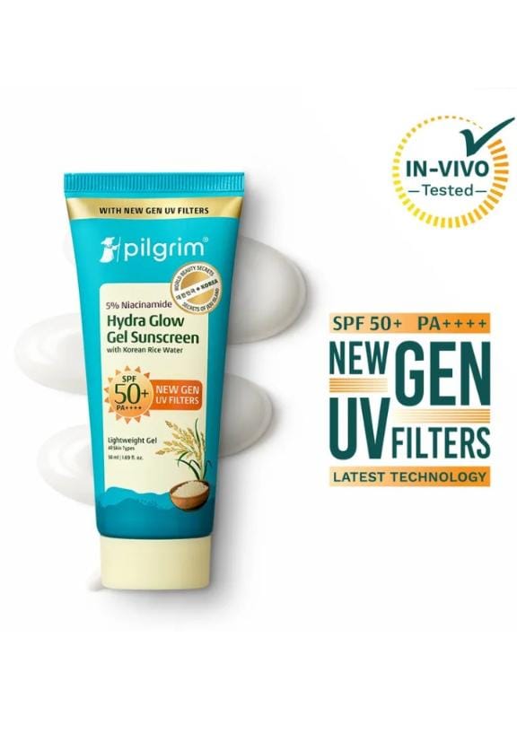 Pilgrim 5% Niacinamide Hydra Glow Gel Sunscreen SPF 50+ PA++++ (40ml)