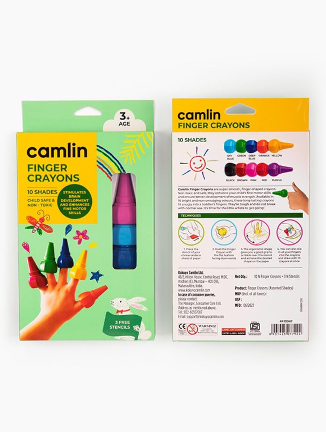 CAMLIN - Finger Crayons