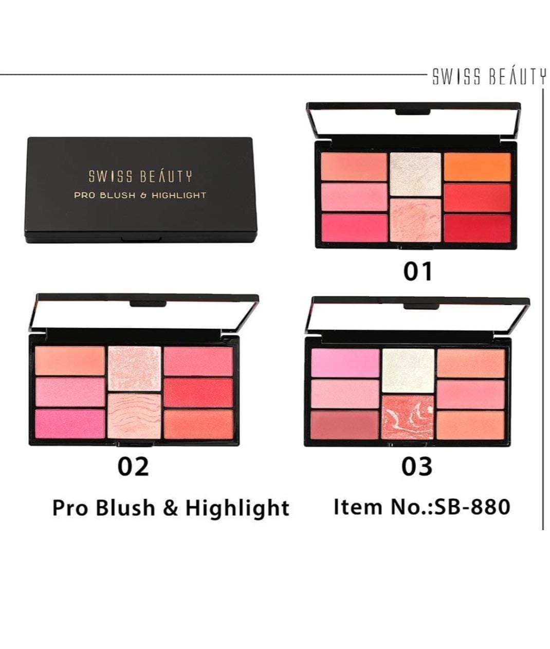SWISS BEAUTY - Pro Blush & Hightlight