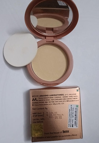 DAZLLER - Classique Compact Powder 8002 Honey