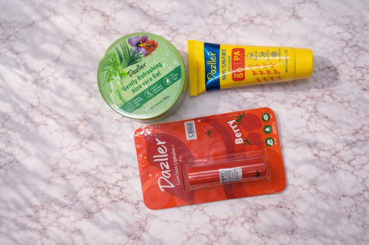 COMBO OFFER - Aloe Vera Gel, Berry Lip Balm,Sun Screen