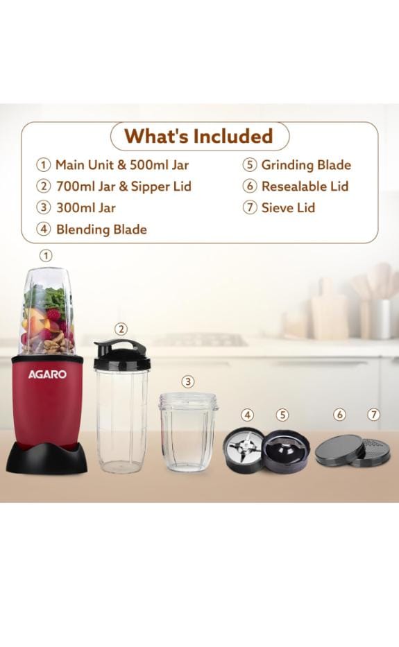 AGARO Regal 3 Jar Personal Blender - 34011