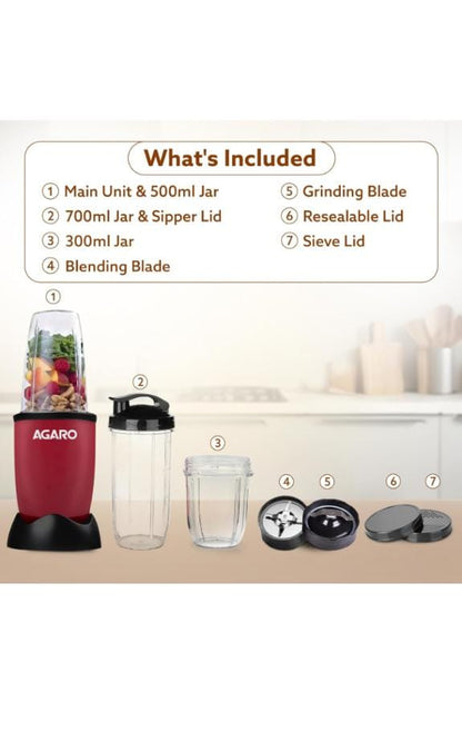 AGARO Regal 3 Jar Personal Blender - 34011