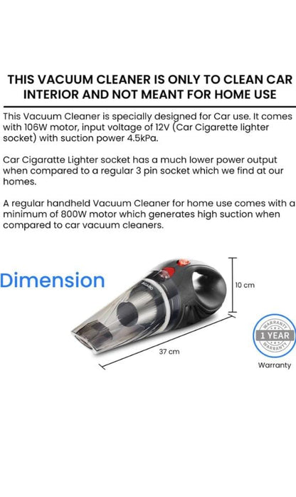 AGARO Car Vaccum Clear CV1077 - 33737