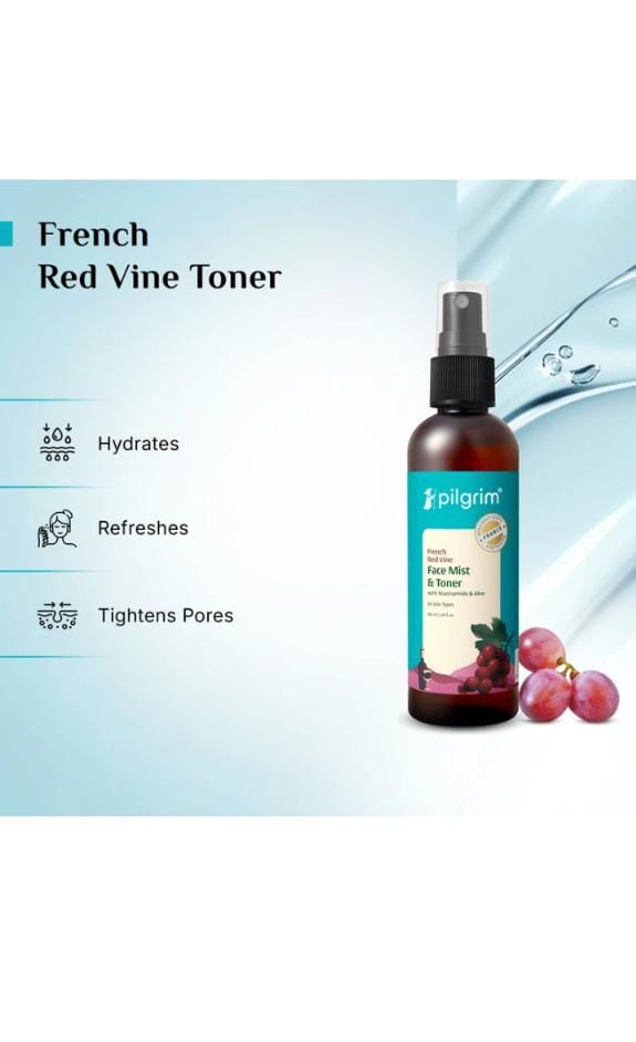 Pilgrim Red Vine Face Mist & toner 100ml