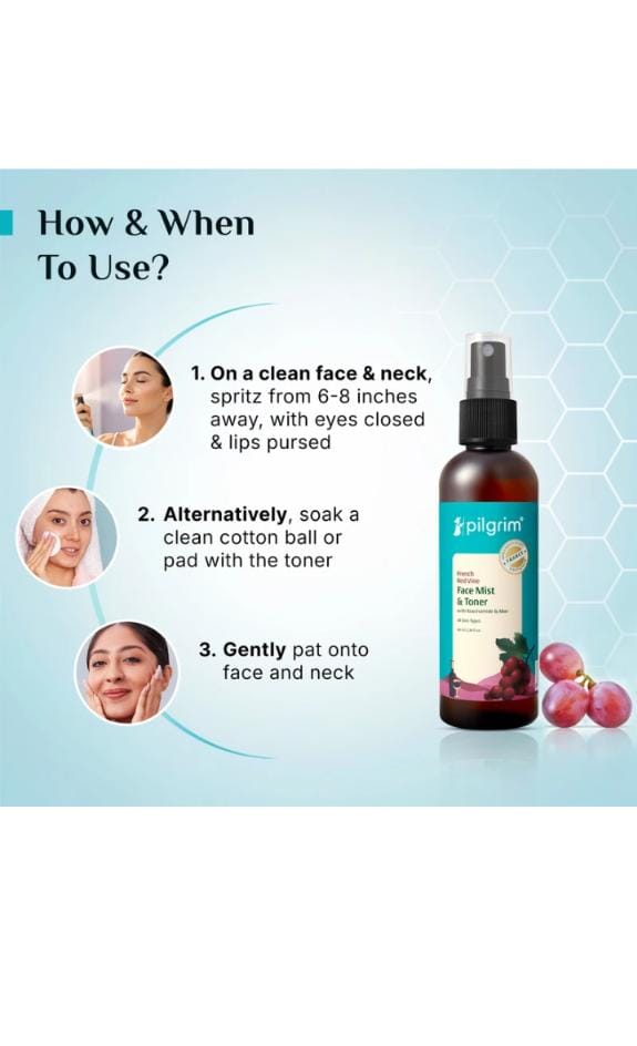 Pilgrim Red Vine Face Mist & toner 100ml
