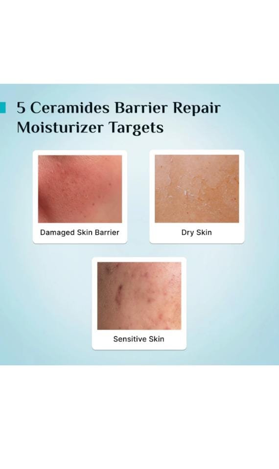 Pilgrim 5 Ceramides Barrier Repair Moisturizer with Korean CICA (100 g)