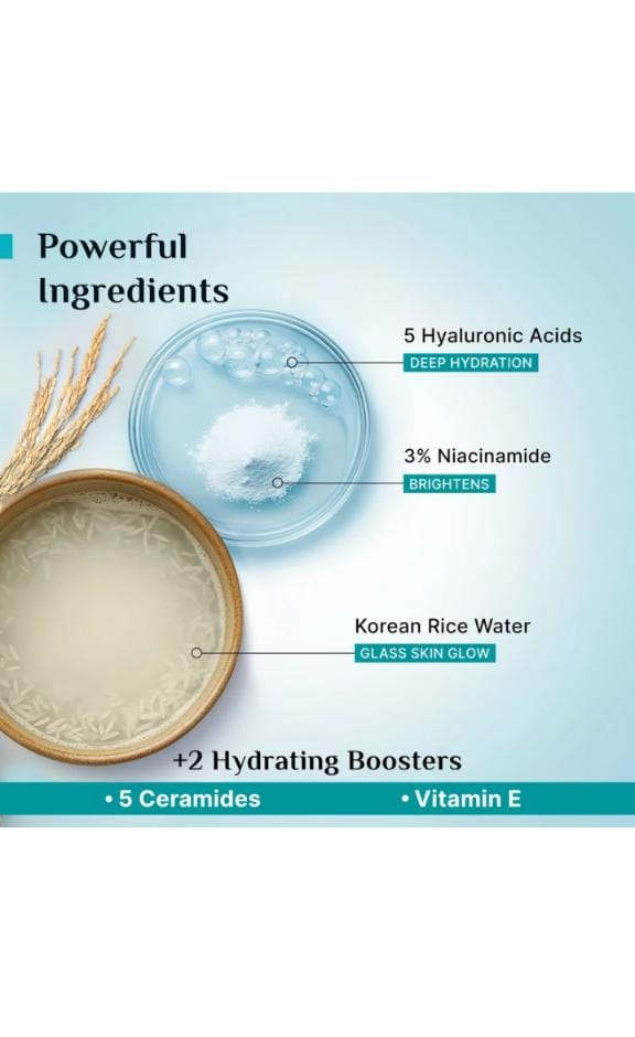 Pilgrim Korean Rice Water Hydra Glow Moisturizer 50g