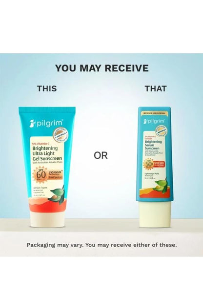 Pilgrim Brightening Serum Sunscreen SPF 50+ PA++++ (45ml)