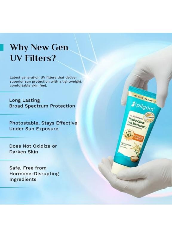 Pilgrim 5% Niacinamide Hydra Glow Gel Sunscreen SPF 50+ PA++++ (40ml)