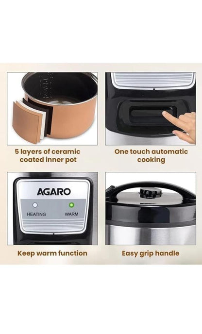 AGARO  Regency Electric Rice Cooker 5L - 33876