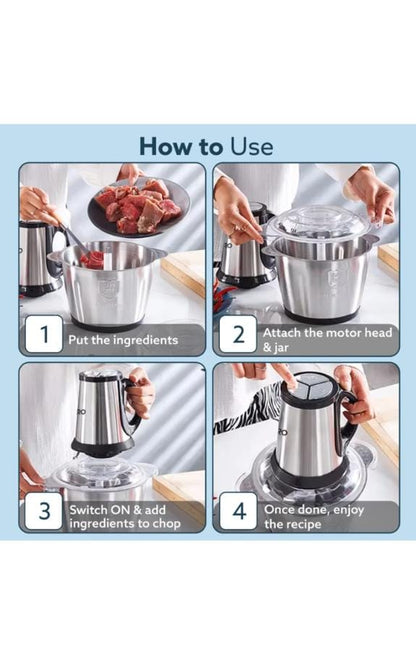 AGARO Delite Vegetable & Meat Chopper - 34228