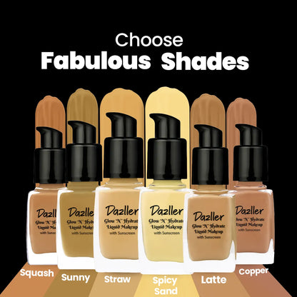 DAZLLER - Glow "N" Hydrate Liquid Makeup With Sun Screen